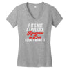 if it's not a love like roseanne &amp; dan i don't want it Women's V-Neck T-Shirt