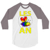 gay pride parade lgbt lesbian gay bi trans queer pan light 3/4 Sleeve Shirt
