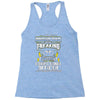 proud dad freaking Racerback Tank