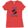 Papa is my Name Fishing Is My Game Ladies Fitted T-Shirt