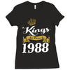 kings are born in 1988 Ladies Fitted T-Shirt