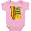 old school gaming king Baby Onesie