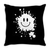 mud splatter smiley face smile forrest gump movie Throw Pillow