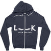 Look Me in The Eyes Zipper Hoodie