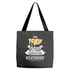 I Am Pizza Actually In A Very Commited Relationship Tote Bags