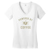 powered by coffee Women's V-Neck T-Shirt
