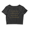 coffee is necessary Crop Top
