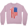 sa distress flag cool american Crewneck Sweatshirt