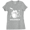 drummer Ladies Fitted T-Shirt