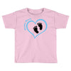 Baby Boy with Heart Any Name Customized Toddler T-shirt