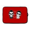 SKULL ON TWO FACE Laptop sleeve