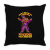 mayor mccheese Throw Pillow