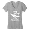 New Daddy 2018 Rokie Dept. Women's V-Neck T-Shirt