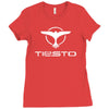 tiesto bird logo Ladies Fitted T-Shirt
