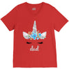 birthday unicorn family series dad V-Neck Tee
