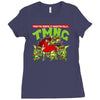 no pizza after midnight! Ladies Fitted T-Shirt