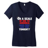 on a scale of one to america how free are you tonight Women's V-Neck T-Shirt