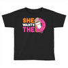 She Wants The D Dunkin Donuts Toddler T-shirt