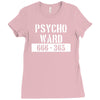 psycho ward  funny  fancy dress horror halloween mental health Ladies Fitted T-Shirt