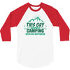 This Guy Loves Camping With His Boyfriend 3/4 Sleeve Shirt