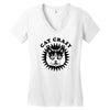 cat crazy Women's V-Neck T-Shirt