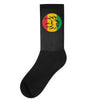 rasta lion head reggae dub step music dance Socks