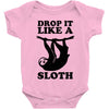 drop like a sloth Baby Bodysuit