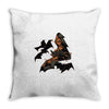 polygon bats Throw Pillow