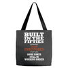 funny  built in the 50&rsquo;s, ideal gift or christmas present. Tote Bags
