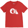 rabbit silhouette V-Neck Tee