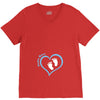 Custom baby boy name maternity design V-Neck Tee
