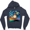 Totoro Van Gogh Parody Zipper Hoodie