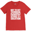 alcohol is a solution funny t shirt geek science alcohol shirt party b V-Neck Tee