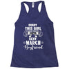 sorry this girl is already taken by a super sexy march boyfriend Racerback Tank