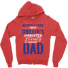 Behind Every Great Driller's Daughters Is A Truly Amazing Dad Zipper Hoodie