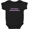 i speak gilmore rectangle Baby Bodysuit