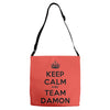 team damon salvatore Adjustable Strap Totes