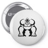 big tough gorilla musculine Pin-back button