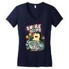 snore loops Women's V-Neck T-Shirt