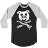 pig bacon cross bones pirate 3/4 Sleeve Shirt
