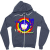 i am not gay, i just like rainbows Zipper Hoodie