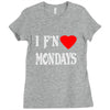 i f'n heart  mondays girls Ladies Fitted T-Shirt