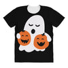 pumpkin with boo All Over Women's T-shirt