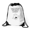 what if we die Drawstring Bags