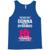 Donna And Dynamos White Letter Tank Top
