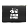 i shoot people Accessory Pouches