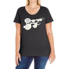 funny rude sperm bj ideal birthday gift or presen Ladies Curvy T-Shirt
