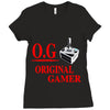 old school gamer Ladies Fitted T-Shirt