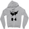 banksy panda pop Zipper Hoodie