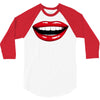 lips red 3/4 Sleeve Shirt